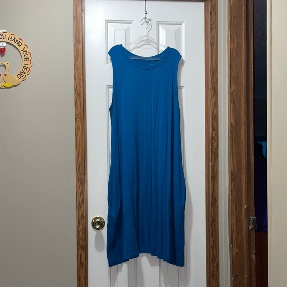 Time and Tru Blue Sleeveless Dress